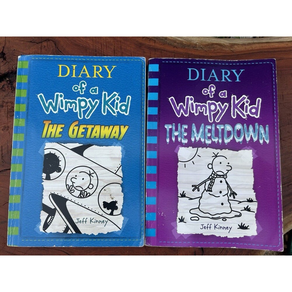 Diary of a Wimpy Kid Lot of 2 Meltdown Getaway